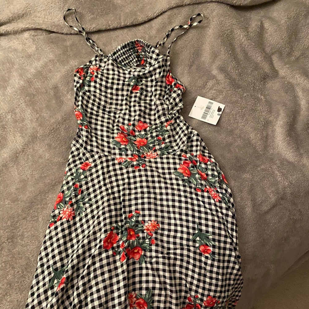 Ginham floral dress